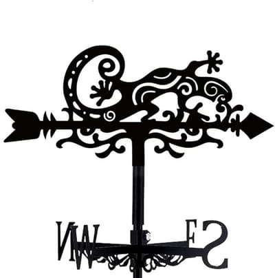 Windwijzer - smeedijzeren windwijzer - decoratief - weerbestendig - geschikt voor tuinen en daken-FXB19