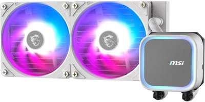 Msi Mag Coreliquid A13 Waterkoeler Voor Pc-Computer 240 Wit Argb