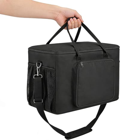 Draagtas voor Barbecue en Buitenoven: Waterdichte 1680D Oxford Tas met Lichtgewicht Handvatten, Ideaal voor Pizza en Grillaccessoires, Afmetingen 63.5 x 43 x 33 cm