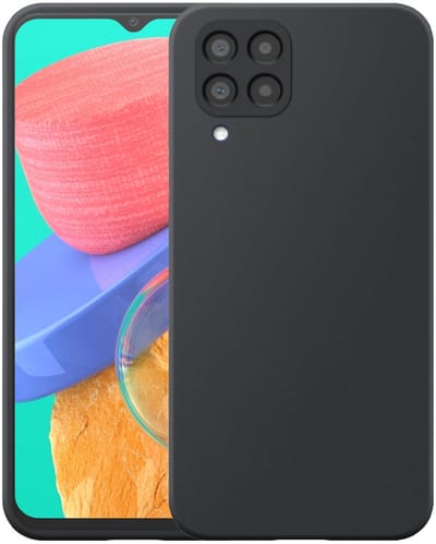 Geschikt voor Samsung Galaxy M33 Telefoonhoesje Flexibel Siliconen TPU hoesje - Flexible Back Cover Case Siliconen TPU - Zwart - Smartphonica geschikt voor Samsung Galaxy M33 5G