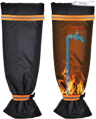 Winterbescherming voor Tuinkraan - Dikke Isolatiehoes 64 x 26 cm, Vorstbestendig en Waterdicht, Thermische Bescherming voor Buitenkranen