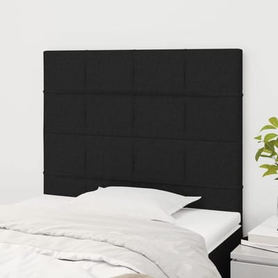 Hoofdbord Set - Bed Rugsteun - Comfortabel Lezen - In Hoogte Verstelbaar - 2 Stuks 80cm - Zwart