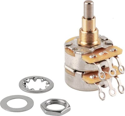 Fender 19268049 250K Concentričke Potentiometer voor Vintage '62 Jazz Bass®