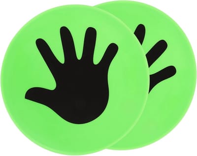 Voetbal Trainingsmarkers - Sport Cirkels - Sport Training - Duurzaam PVC Materiaal - 23 cm Diameter - Groen