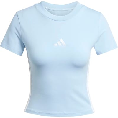 Adidas Sportswear Essentials 3-Stripes Slim-Fit Baby T-Shirt - Dames - Blauw