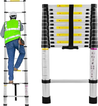 ApexArte® Telescoopladder Aluminium - Vouwladder