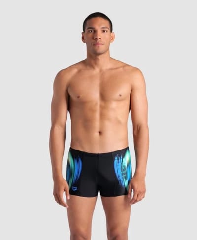 Arena zwembroek Heren model Breath Swim - Zwart/MultiColour - Maat XXL