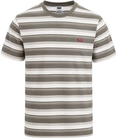 Levi's T-Shirt Bruin Streep - Maat XXL - Heren - Casual T-shirts