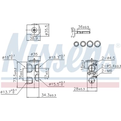 Expansieventiel, airconditioning NISSENS 999443