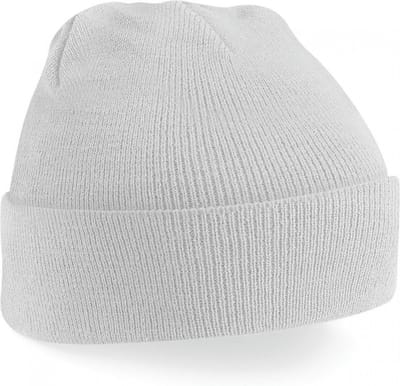Gebreide muts polyester lichtgrijs