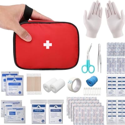 REN® Ehbo Reisset - Reisset - EHBO - Set 90 Stuks - Rood -‎ 18cm x 14cm x 6cm;240 g