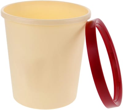 Ronde Prullenbak - Afvalemmer Papierbak - Thuis Kantoor Badkamer - Compact 8 Liter - 24.5x22.5x17.5cm