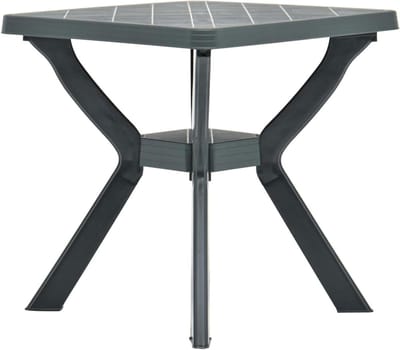 Bistrotafel Kunststof - Terrastafel Balkontafel - Buiten Eten - Inklapbaar Ruimtebesparend - 70x70x72 cm - Groen