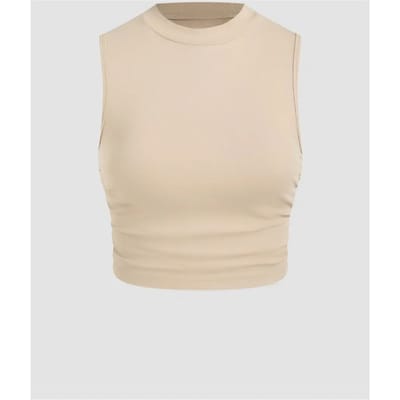 Effen Blouse met Rimpeldetail
