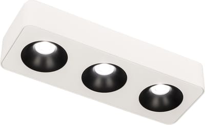 Lumidora Opbouwspot 75060 - NEWCASTLE - 3 Lichts - Ingebouwd LED - 15.0 Watt - 1200 Lumen - 2700 Kelvin - Wit - Metaal - Badkamerlamp