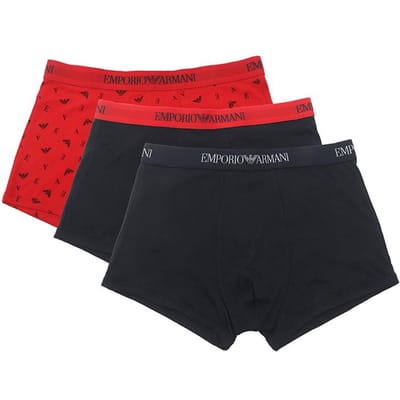 Emporio Armani SS23 Slip Boxer Imprimé Logo Lettre Lot de 3 Sous-vêtements Homme 111625-3R722-51236 M