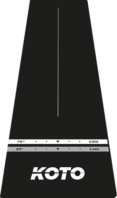 KOTO - Carpet Dartmat - Zwart - 285 x 80 cm - Dartbescherming