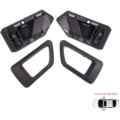 BDP1447 Poignée d'Ouverture de Porte Intérieure Avant Gauche Droite Noir pour Citroen Berlingo MK1 1996-2011 Peugeot Partner 1 1996-2015 914394