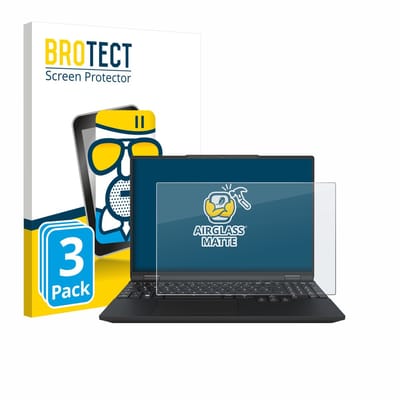 BROTECT - Screenprotector voor Tuxedo InfinityBook Max 15 Gen 10 - Folie Beschermfolie Beschermglas matte 3 Stuks