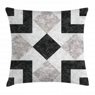ABAKUHAUS Marmeren kussenhoes – 50x50 cm – Dubbelzijdig bedrukt, wasbaar