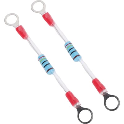 2 stuks Golfkar Solenoïde Weerstand 1014947 Uitstekende Elektrische Geleidbaarheid Hittebestendige Behuizing Vervanging voor EZGO 1990 white