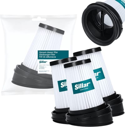 Sillar, filter voor stofzuiger, geschikt voor staande stofzuigers van Gorenje, ETA, Grundig, vervanging voor filters 9178008590 / 573575 / ETA044900020, 3 stuks