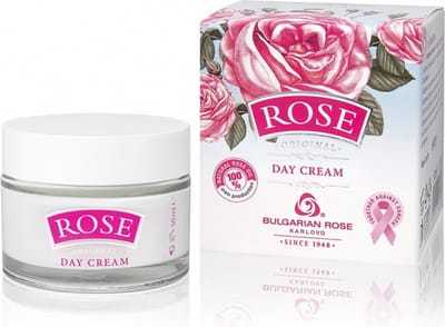 Dagcrème Rose Original | 50 ml | Voedende dagcrème met jojoba olie en 100% natuurlijke Bulgaarse rozenolie en rozenwater