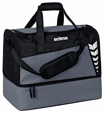 Uniseks sporttas met bodemvak - SIX WINGS - slate grey/zwart - L