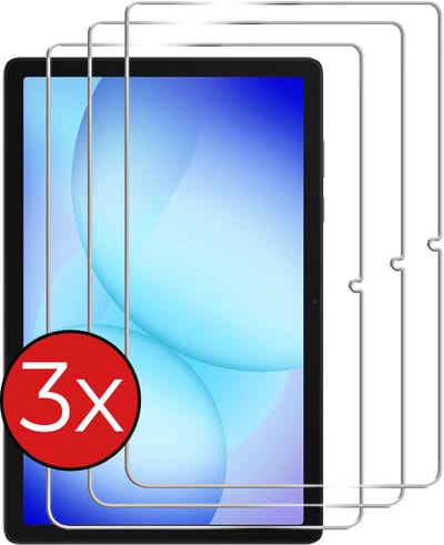Screenprotector - 3 Stuks - Geschikt voor Samsung Galaxy Tab A11 Plus / A9 Plus - Extra Sterk - Beschermglas - Gehard Glas - Tempered Glass - Screen Protector