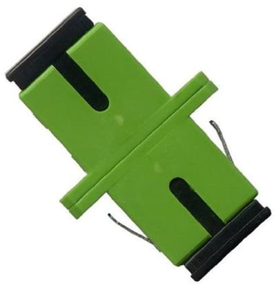 Glasvezel Adapter - SC Koppelaar - Verbinding Maken - Singlemode Simplex - APC - Wit