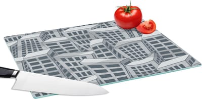 Glazen Snijplank - 39x28 - Patronen - Los Angeles - Skyline - Snijplanken Glas