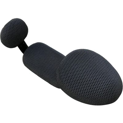 Fietstoelhoes Voor en Achter Ademend Mesh Fietszadel Stoelkussenhoes Antislip voor black