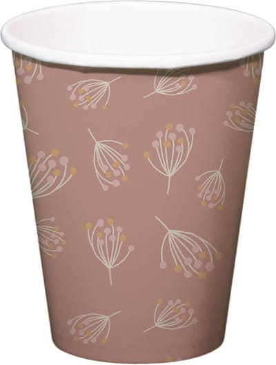 Folat - Bekers (papier) - blooming baby girl - 250 ml - 8 stuks