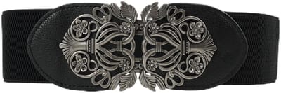 Dailygoods - Elastische Riem Voor Dames, Brede Rekbare Riem Met Retro Taille