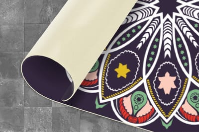 Keukenloper - Loper keuken - Mandala - Ster - Design - 120x60 cm - Keukenloper vinyl