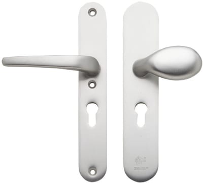 Ivana Veiligheid Voordeurbeslag - PC55 - SKG3 - Aluminium F1 - Deurdikte 37-47mm - Zonder Kruk - Type 40/Rond