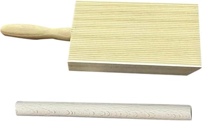 Houten Pastamaker - Gnocchi Plank - Zelf Pasta Maken - Uniek Groefontwerp - 25.5L x 17.5B x 3.2H cm