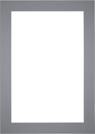 Passe-Partout Fotomaat 20x30 cm - Lijstmaat 32x45 cm - Grijs - Museumkarton - Fotolijst niet inbegrepen