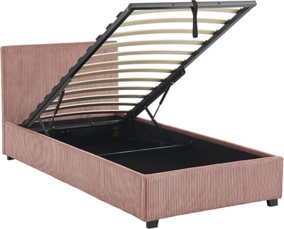 sweeek - Bed met lattenbodem en hoofdeinde, b 202 x d 97,5 x h 86cm, afwerking corduroy