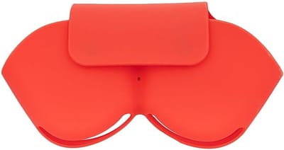Schokbestendige Siliconen Hoes voor Draadloze Hoofdtelefoon met Karabijnhaak (Rood)