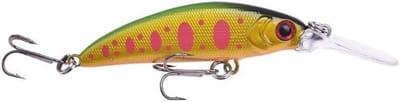 Kunststof Visaas - Minnow Wobbler Hard Aas - Roofvis Vangen - Natuurgetrouwe Zwembeweging - 70 mm 57 g - Veelkleurig