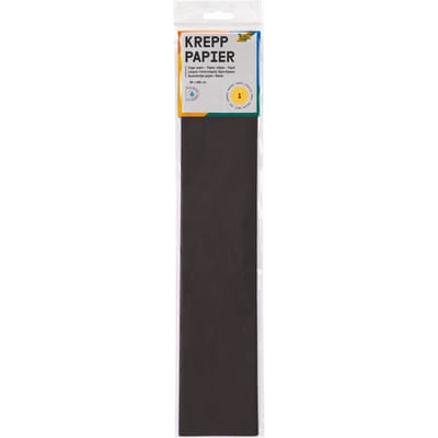 Crêpepapier Folia 250x50cm nr199 zwart