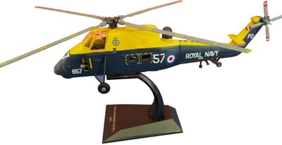 Atlas Westland Wessex - Modelauto - Schaal 1:72 - Donker Blauw/Geel