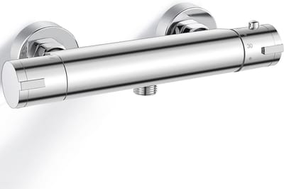 Omgoods- Douchekraan met thermostaat - Opbouwthermostaat - Mengkraan - Douche-armatuur - Messing armatuur - Veiligheidsknop 38°C - Thermostaatdouche