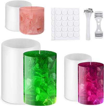 Set van 3 Bellen Kaarsenvormen voor DIY Kaarsen Maken