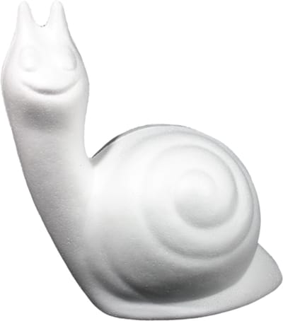 Hobbygroep styropor slak knutsel figuur multicolor decoratie.