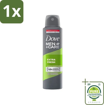 1 x Dove - Deodorant - Men Care Extra Fresh - Verfrissend en energiek - 48 uur bescherming - 250 ml - Dove Men Care Extra Fresh - Deodorant Voor Mannen - 48 Uur Bescherming - Verfrissend Deodorant - Energiek Gevoel