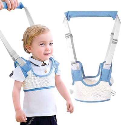 Veilige Loophulp voor Baby's 9-24 maanden - Verstelbaar Babyloopharnas in Blauw