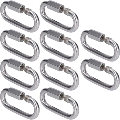 10 Pièces Connecteur Maillon Rapide Solide Durable Facile à Installer Petite Taille Connecteur de Chaîne M3.5
