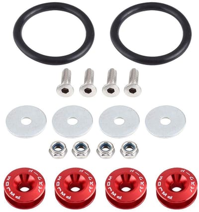 Solidchoice- Sluitring Aluminiumlegering - Bevestigingsset - Motorruimte - Schroef - O-ring - Eenvoudige installatie - Set van 4 stuks
